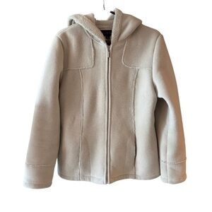 Braetan Microsuede Bonded Fleece with Shearling Lined Hooded Coat
